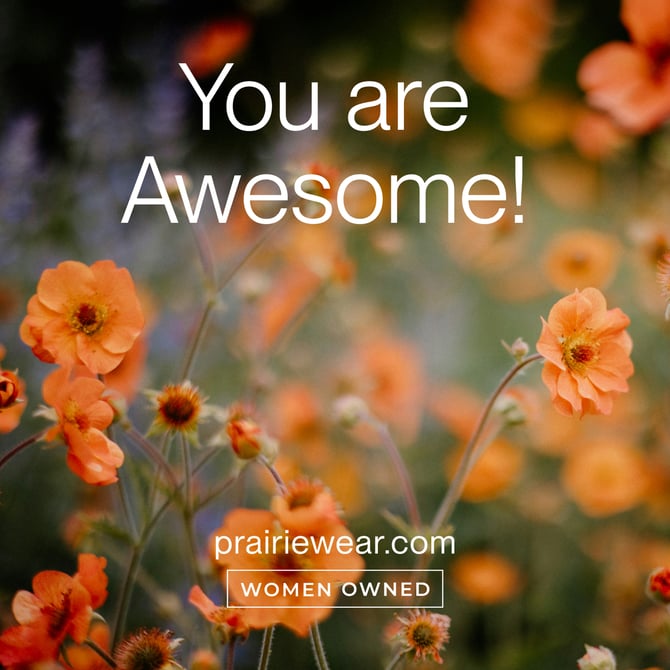 You are awesome - Love, Prairie Sunflowers 
